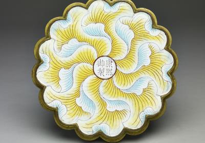 图片[4]-Painted enamel plate with phoenix decoration, Kangxi reign (1662-1722), Qing dynasty-China Archive